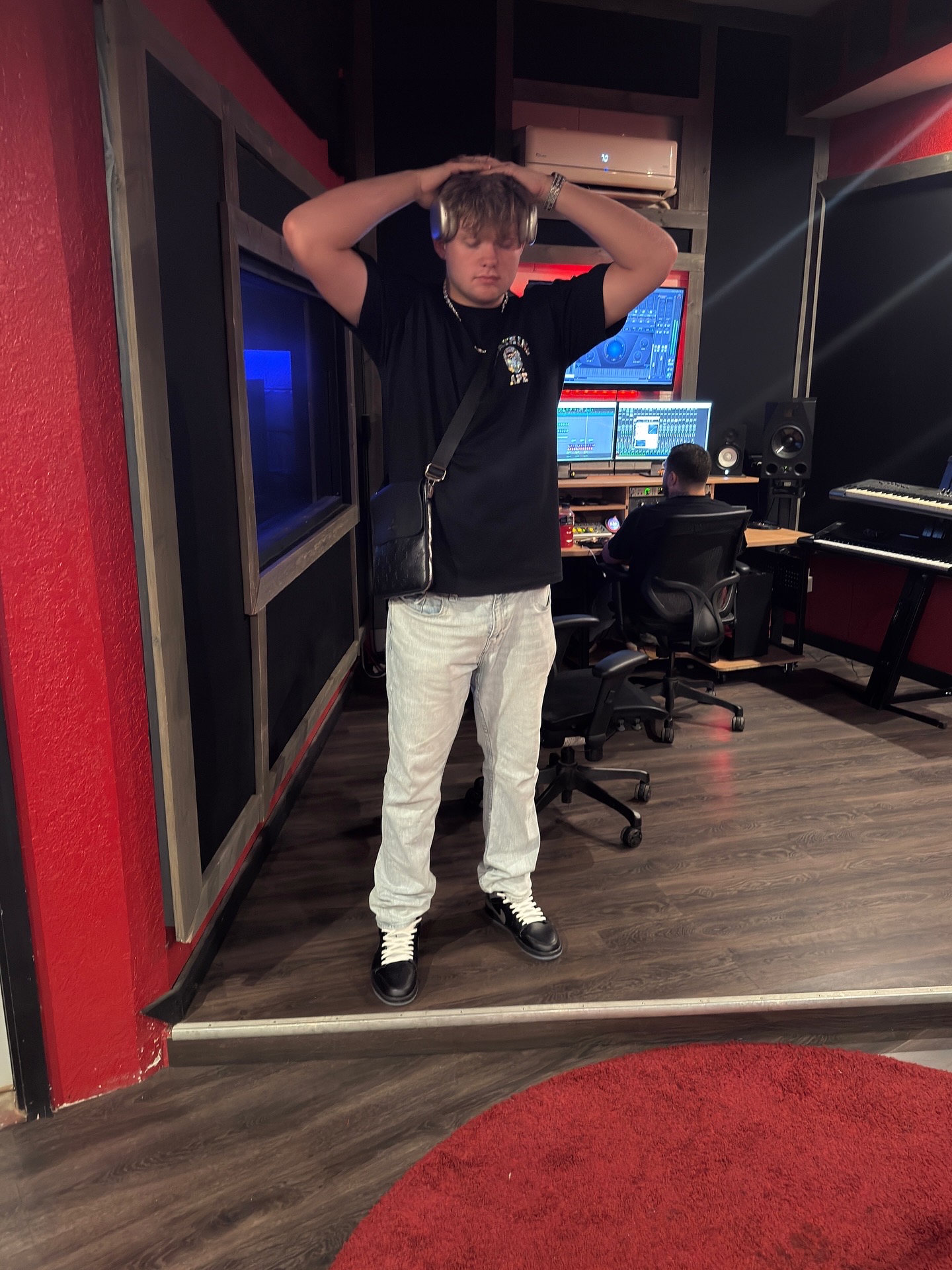 Big4nikk in the recording studio.